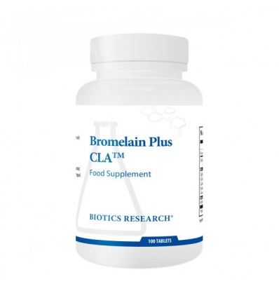 Bromelain Plus CLA™ (Lactose Free) - 100 Tablets - Biotics® Research