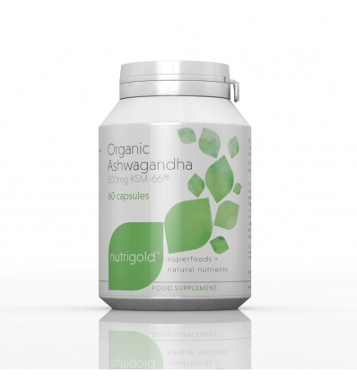 Organic Ashwagandha 60 Capsules - NutriGold