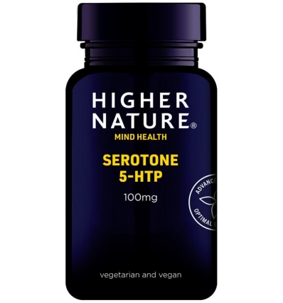 Serotone 100mg (5HTP) - 30 Vegetarian Capsules - Higher Nature®