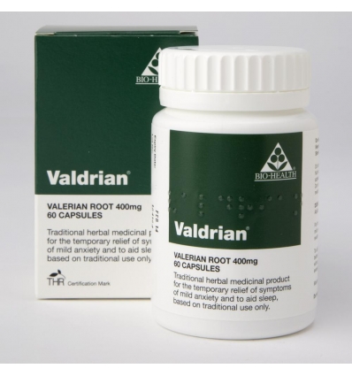 Valdrian® 400mg (Valarian) - 60 Vegan Capsules - Bio-Health