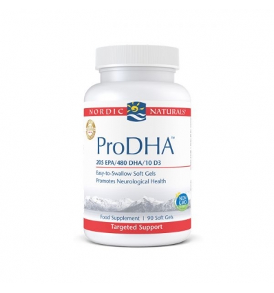 ProDHA™ - Unflavoured (Age 7+) (Omega-3+9) - 90 Soft Gels - Nordic® Naturals 