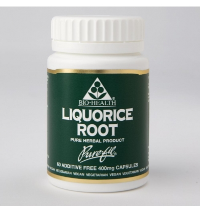 Liquorice Root 400mg - 60 Vegan Capsules - Bio-Health
