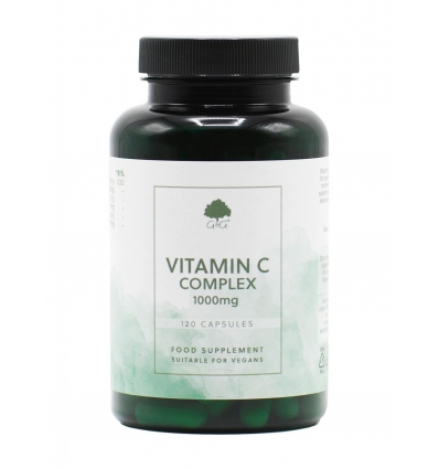 Vitamin C 1,000mg Plus Rosehip & Acerola - 120 Trufil™ Vegetarian Capsules - G & G