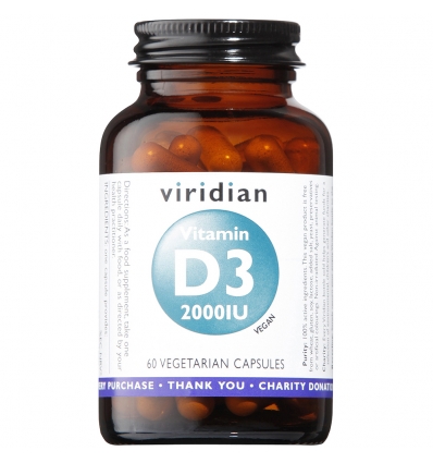 Vitamin D3 2000iu - 60 Capsules - Viridian