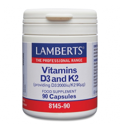 Vitamins D3 (2000iu) and K2 (90µg) - Lamberts