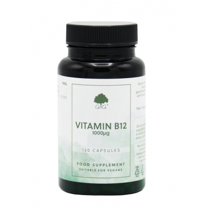 Vitamin B12 Cyanocobalamin 1,000µg - 100 Trufil™ Vegetarian Capsules - G & G