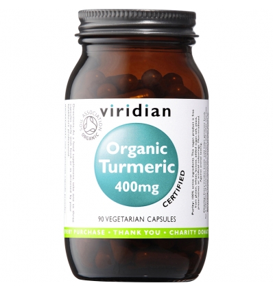 Organic Turmeric 400mg 90's - Viridian