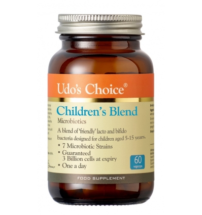 Udo's Choice - Junior Blend MicroBiotics (4 Billion/FOS Free) - 60 Vegetable Capsules - Flora