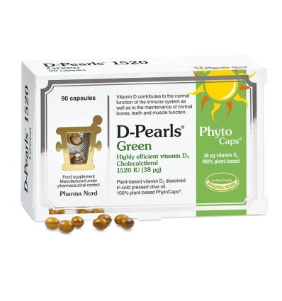 D-Pearls Green 1520IU 90's - Pharma Nord