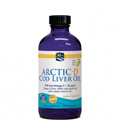 Arctic Cod Liver Oil™ Liquid - Unflavoured (Omega-3-9) - 237mls - Nordic® Naturals 