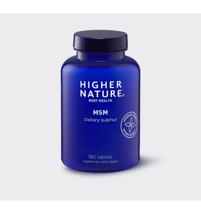 MSM - 180 Vegetarian Tablets - Higher Nature®