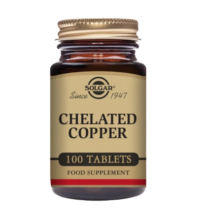 Chelated Copper - 100 Tablets - Solgar