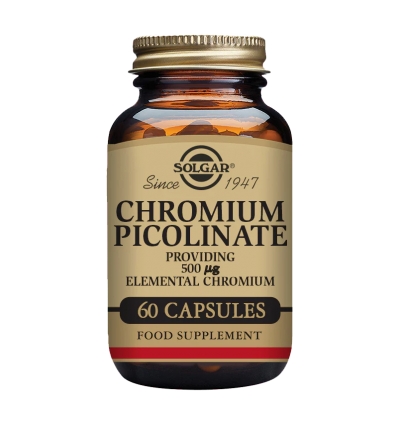 Chromium Picolinate 500ug - 60 Vegetable Capsules - Solgar