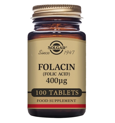 Folacin 400 µg (Folic Acid) Tablets - Solgar