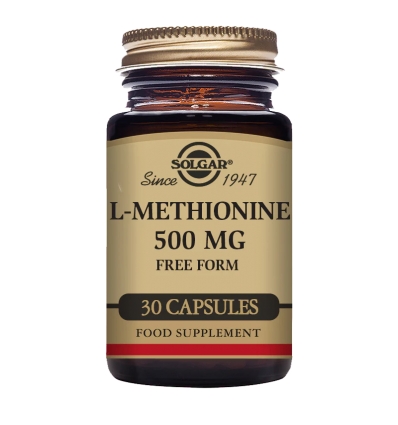 L- Methionine 500mg - 30 Vegetable Capsules - Solgar