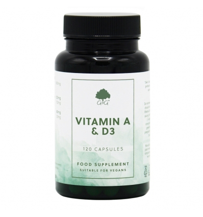 Vitamins A & D (Vitamin A 5,000iu & Vitamin D 400iu) - 100 Trufil™ Vegetarian Capsules - G & G