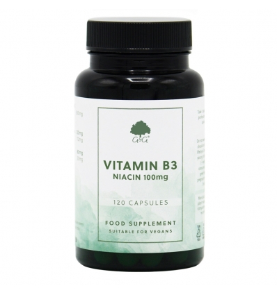 Vitamin B3 Niacin 100mg - 100 Trufil™ Vegetarian Capsules - G & G