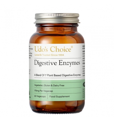 Udo's Choice - Digestive Enzyme Blend 150mg - 60 Vegetable Capsules - Flora