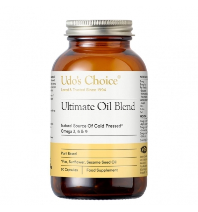 Udo's Choice - Ultimate Oil Blend 1,000mg (Omega-3-6-9) - 90 Gelatin Capsules - Flora