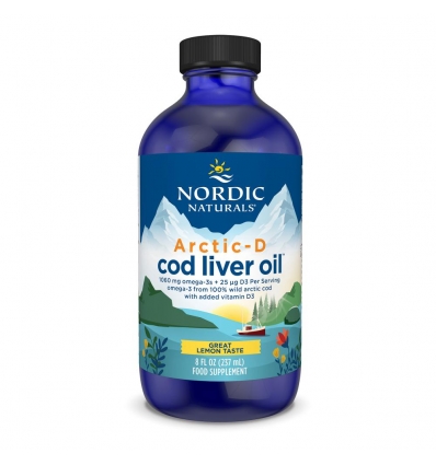 Arctic Cod Liver Oil™ Liquid - Unflavoured (Omega-3-9) - 237mls - Nordic® Naturals 