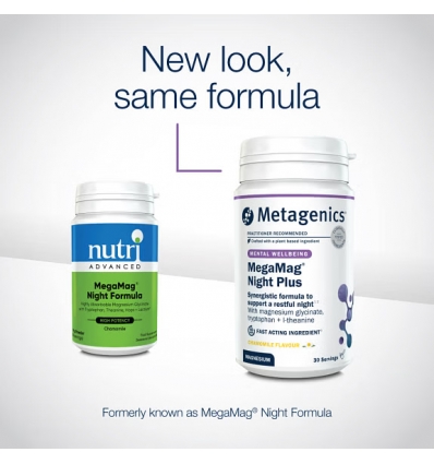 MegaMag Night Formula (Chamomile) - 169gms - Nutri Advanced