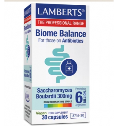 Saccharomyces Cerevisiae Boulardii 300mg - 30 Capsules - Lamberts