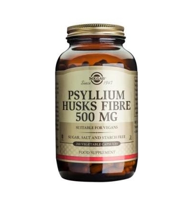 Psyllium Husks Fibre 500 mg Vegetable Capsules - Solgar