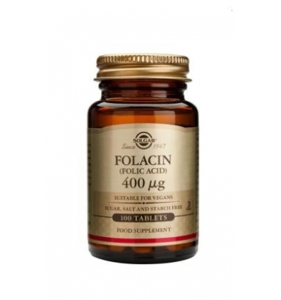 Folacin 400 µg (Folic Acid) Tablets - Solgar