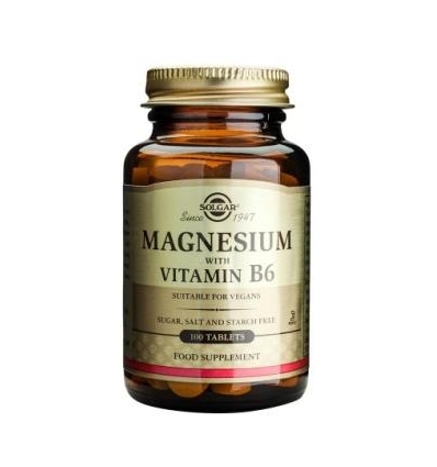 Magnesium with Vitamin B6 Tablets - Solgar