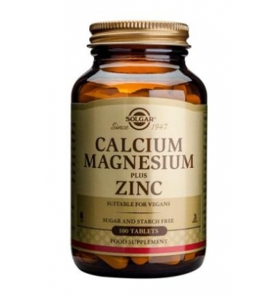 Calcium Magnesium Plus Zinc Tablets - Solgar