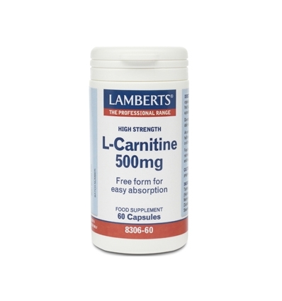 L- Carnitine 500mg - 60 Capsules - Lamberts