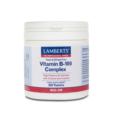Vitamin B100 Complex - 200 Tablets - Lamberts