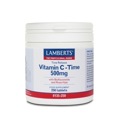 Vitamin C 500mg - 250 Time Release Tablets - Lamberts