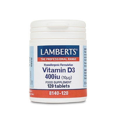 Vitamin D 400iu (Vit D3-10µg) - 120 Tablets - Lamberts