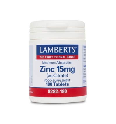 Zinc 15mg as Citrate - 180 Tablets - Lamberts