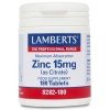 Zinc 15mg as Citrate - 180 Tablets - Lamberts