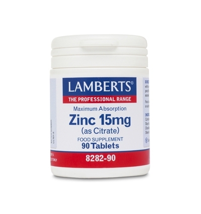 Zinc 15mg as Citrate - 90 Tablets - Lamberts