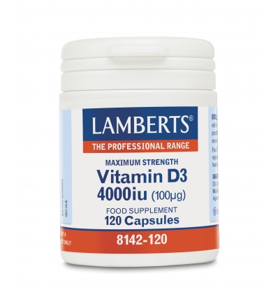 Vitamin D3 4000iu (1000mcg) - 120 Capsules - Lamberts