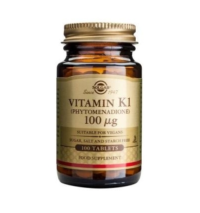 Vitamin K1 100ug - 100 Tablets - Solgar