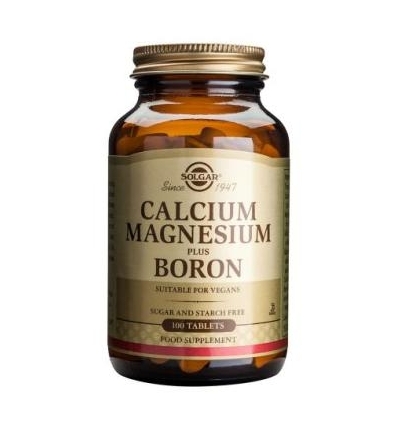 Calcium Magnesium Plus Boron - 100 Tablets - Solgar