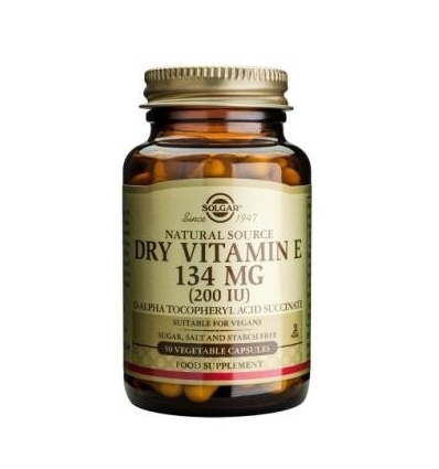 Vitamin E Dry 134mg (200iu) - 50 Vegetable Capsules - Solgar