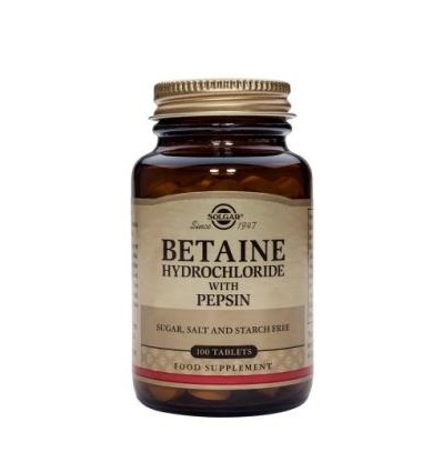 Betaine Hydrochloride with Pepsin Tablets - Solgar