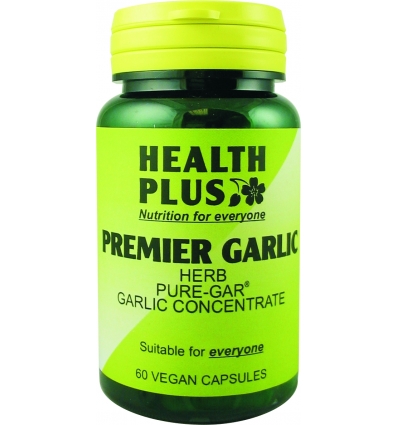 Premier Garlic 500mg - 60 Vegan Capsules - Health Plus
