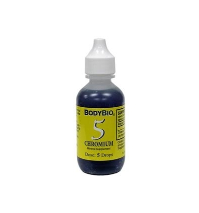 Liquid Chromium No.5 Vegetarian (Mineral Kit Component) - 60mls - BodyBio