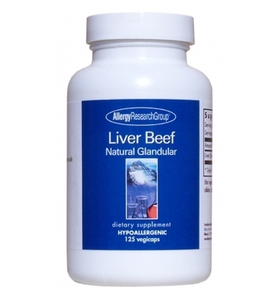 **out of stock** Liver Natural Glandular 500mg - 125 Capsules - Allergy Research Group®