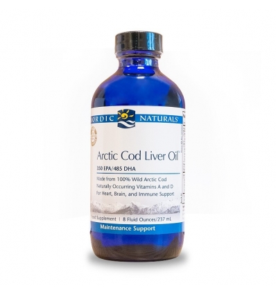 Arctic Cod Liver Oil™ Liquid - Unflavoured (Omega-3-9) - 237mls - Nordic® Naturals 