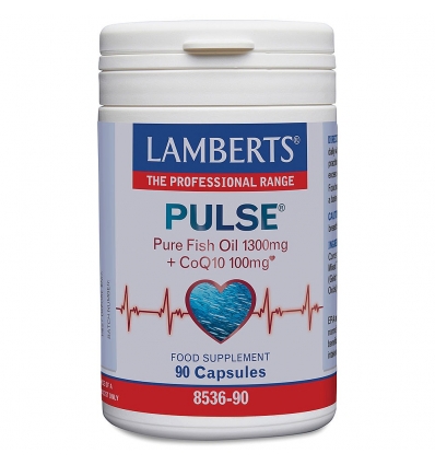 Pulse® - Pure Fish oil 1300mg + CoQ10 100mg - 90 Capsules - Lamberts
