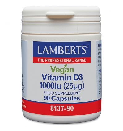 Vegan Vitamin D3 1000iu - 90 Capsules - Lamberts