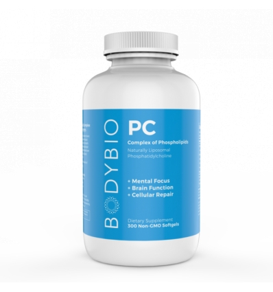 BodyBio PC (Phosphatidylcholine) 900mg - 300 SoftGels - BodyBio