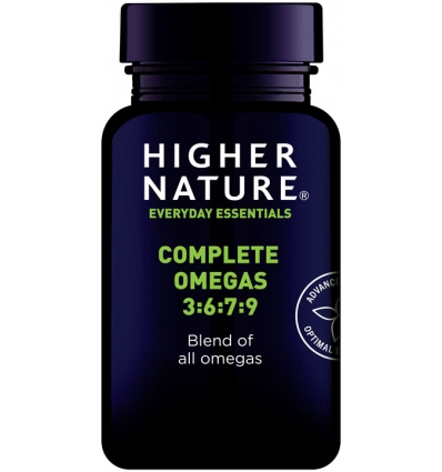 Complete Omegas 3-6-7-9 - 180 Capsules - Premium Naturals - Higher Nature®